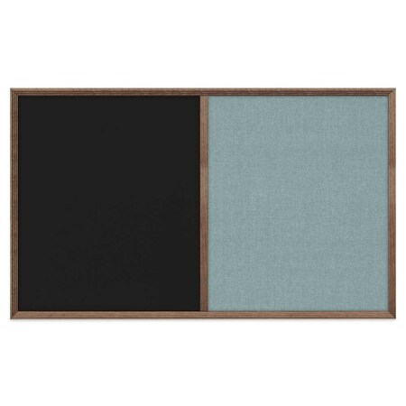 United Visual Products Slim Style Indoor Enclosed Corkboard, 18 UV501SC-SATIN-CLOUD